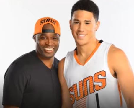 Melvin Booker with son Devin Booker.